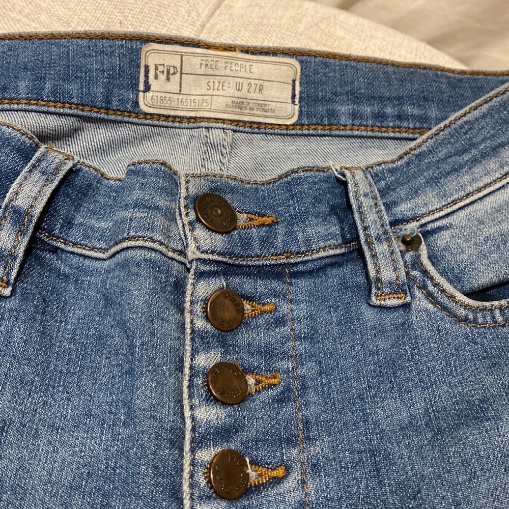 Free people button fly jeans
